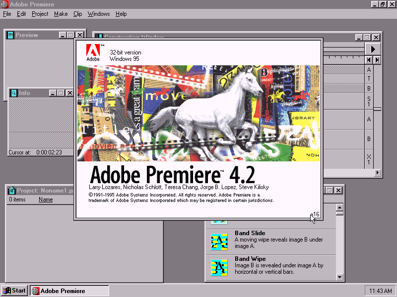 Adobe Premiere 4.2 - Splash